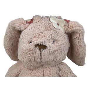 CoCalo Plush Pink Bunny Floral Ears Emilia Baby Lovey Stuffed Animal 16”